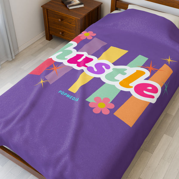 Hustle Mode Plush Blanket - Pastel Hustle