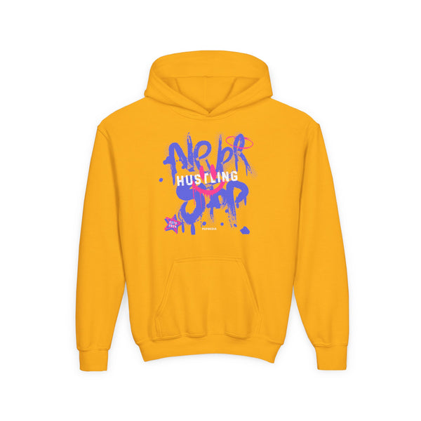 Hustle Mode (Kids) Youth Heavy Blend Hooded Hoodie - Never Stop