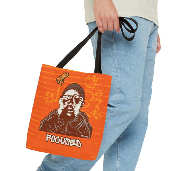 Hustle Mode Tote Bag - Focused Yellow Crown