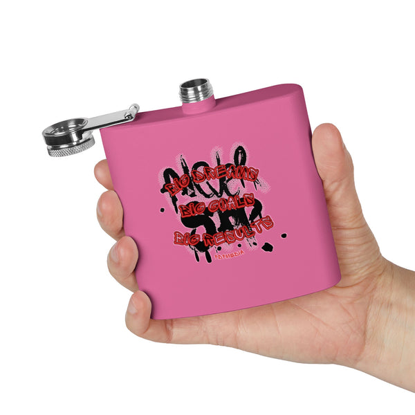 Flask, Hustle Mode - Stainless Steel 6oz (Big Dreams)
