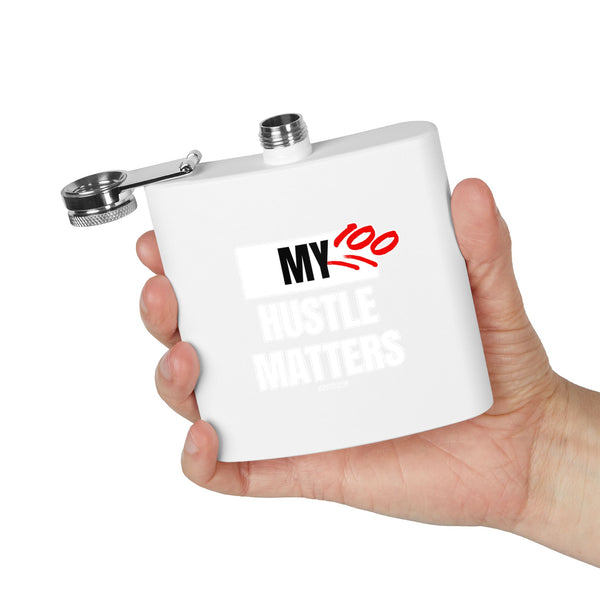Flask, Hustle Mode - Stainless Steel 6oz (My Hustle Matters)