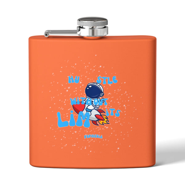 Flask, Hustle Mode - Stainless Steel 6oz (Hustle Without Limits)