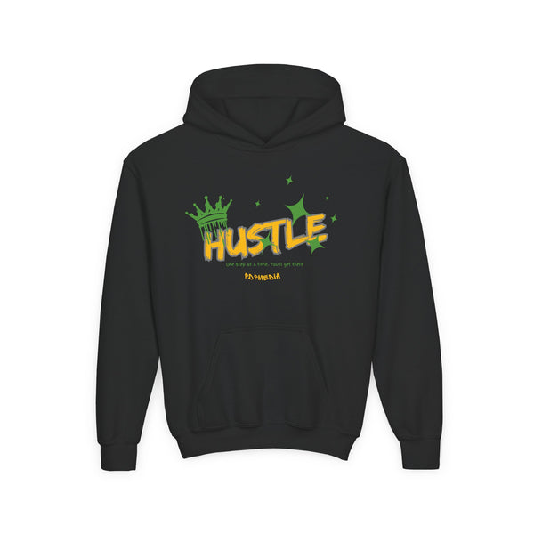 Hustle Mode (Kids) Youth Heavy Blend Hooded Hoodie - King Hustle