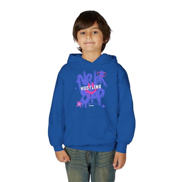 Hustle Mode (Kids) Youth Heavy Blend Hooded Hoodie - Never Stop