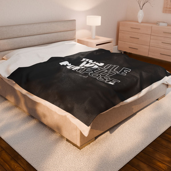 Hustle Mode Plush Blanket - Hustle With Purpose