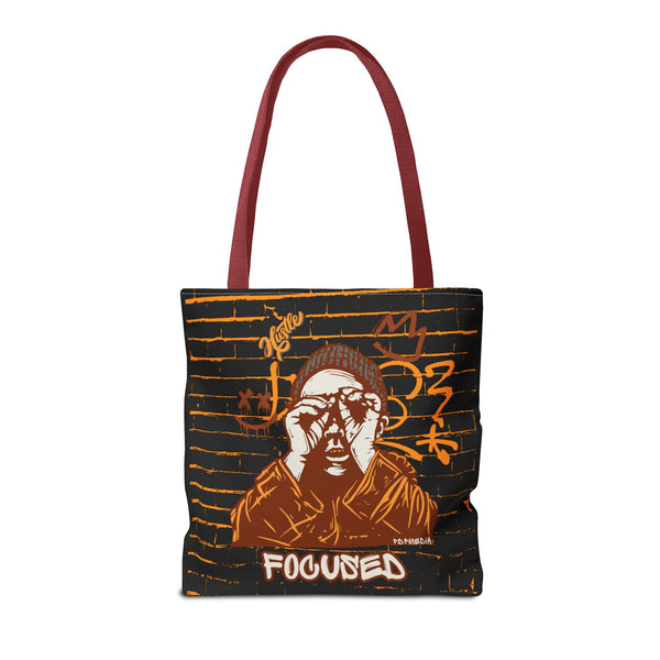 Hustle Mode Tote Bag - Focused Brown Crown