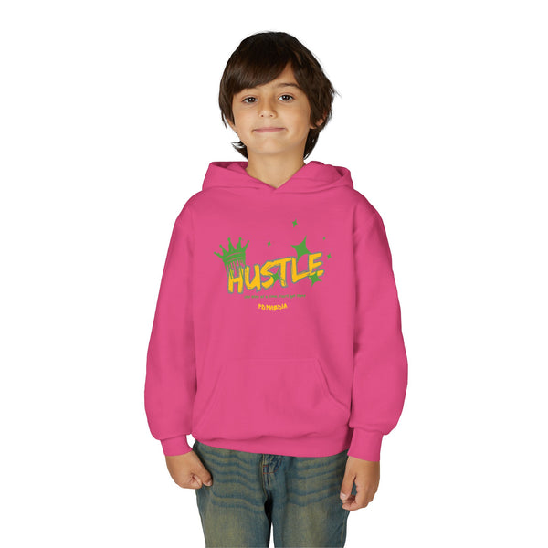 Hustle Mode (Kids) Youth Heavy Blend Hooded Hoodie - King Hustle