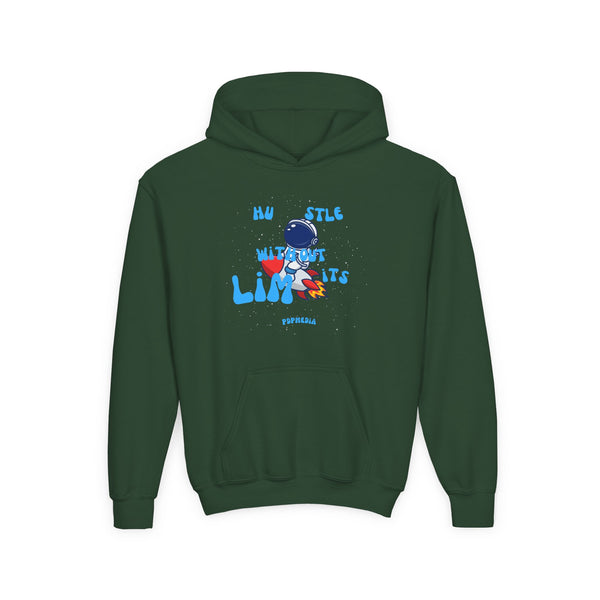 Hustle Mode (Kids) Youth Heavy Blend Hooded Hoodie - Without Limits