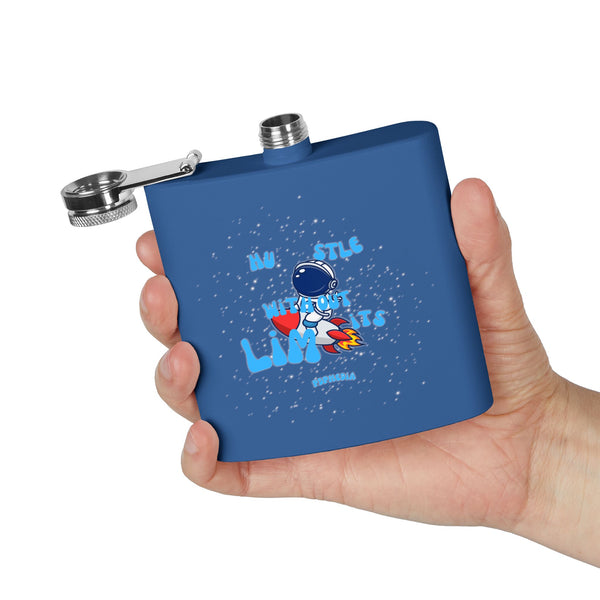 Flask, Hustle Mode - Stainless Steel 6oz (Hustle Without Limits)