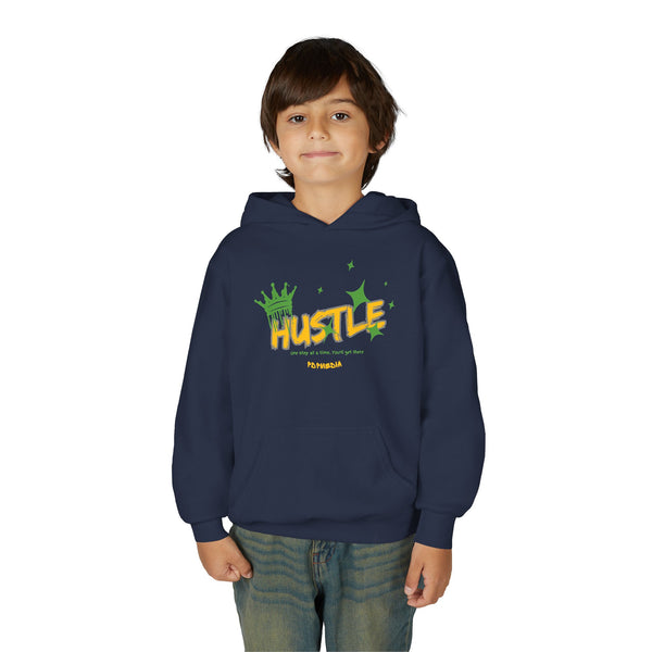 Hustle Mode (Kids) Youth Heavy Blend Hooded Hoodie - King Hustle
