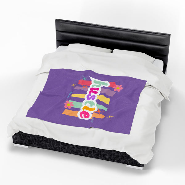Hustle Mode Plush Blanket - Pastel Hustle