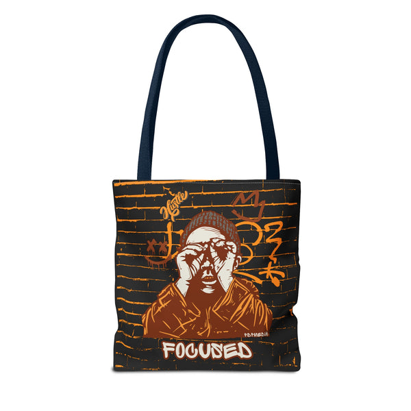 Hustle Mode Tote Bag - Focused Brown Crown
