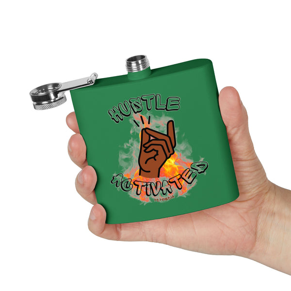 Flask, Hustle Mode - Stainless Steel 6oz (Hustle Activated)