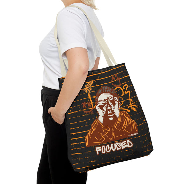 Hustle Mode Tote Bag - Focused Brown Crown