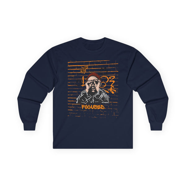 Hustle Mode Long Sleeve - Focused Black Crown