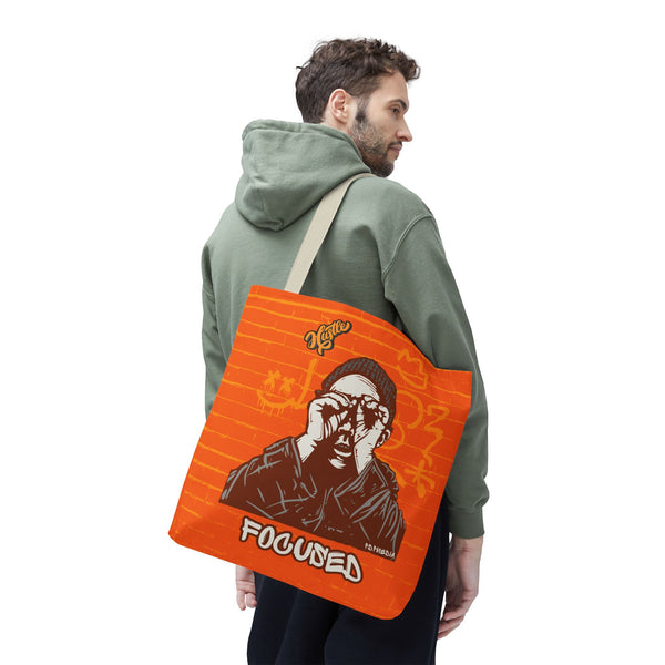 Hustle Mode Tote Bag - Focused Yellow Crown