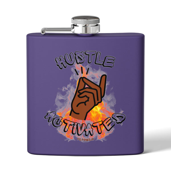 Flask, Hustle Mode - Stainless Steel 6oz (Hustle Activated)