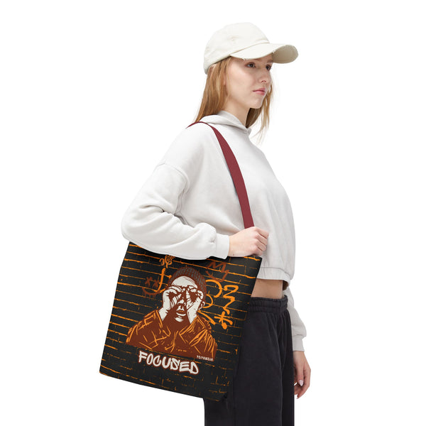 Hustle Mode Tote Bag - Focused Brown Crown