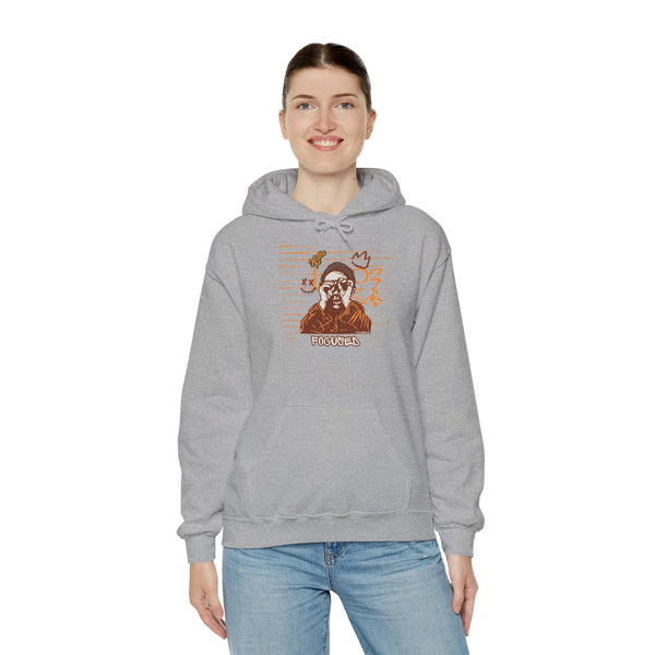 Hustle Mode Hoodie - Focused Brown Crown