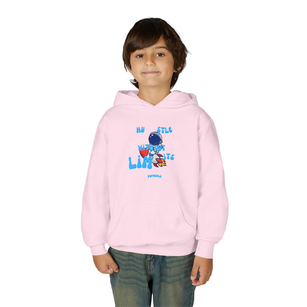 Hustle Mode (Kids) Youth Heavy Blend Hooded Hoodie - Without Limits