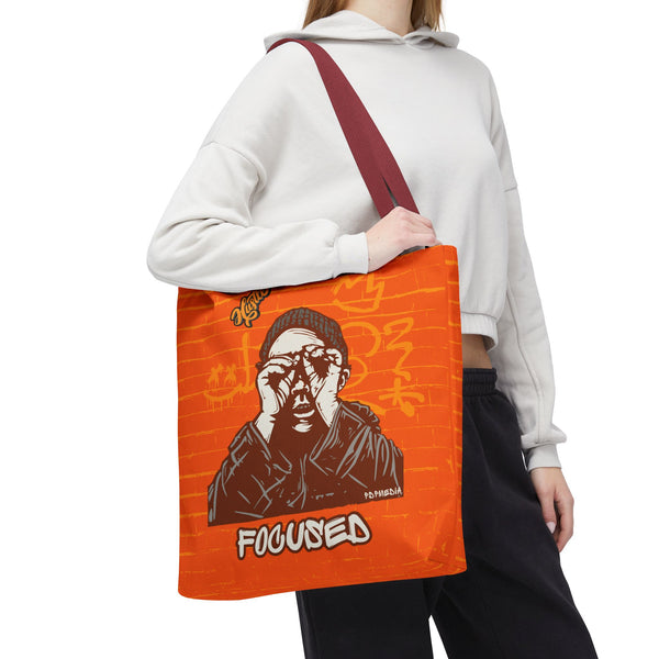 Hustle Mode Tote Bag - Focused Yellow Crown