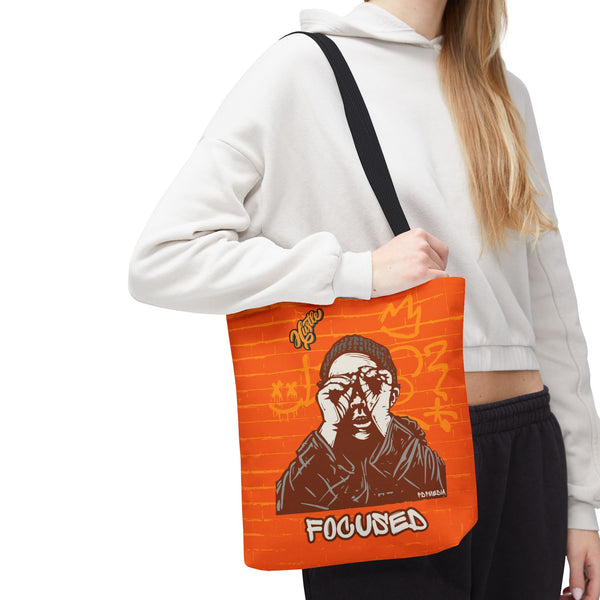 Hustle Mode Tote Bag - Focused Yellow Crown