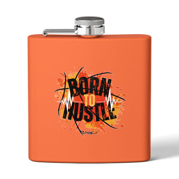 Flask, Hustle Mode - Stainless Steel 6oz (Born To Hustle)