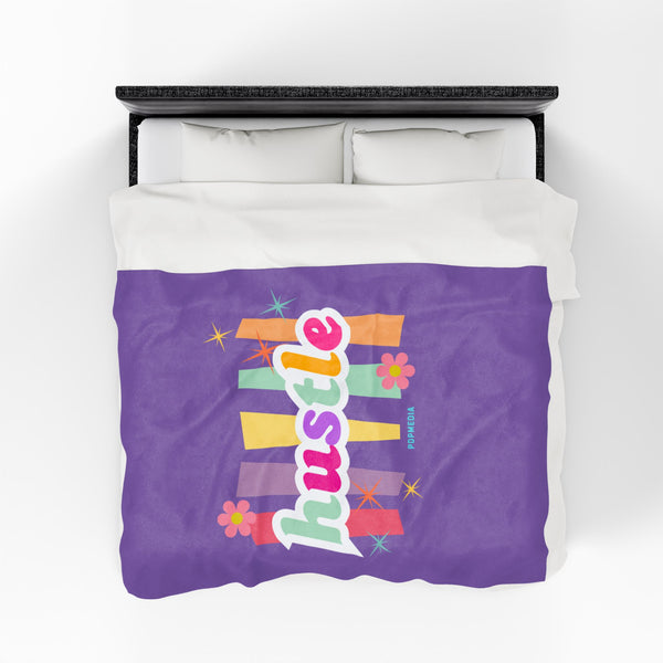 Hustle Mode Plush Blanket - Pastel Hustle
