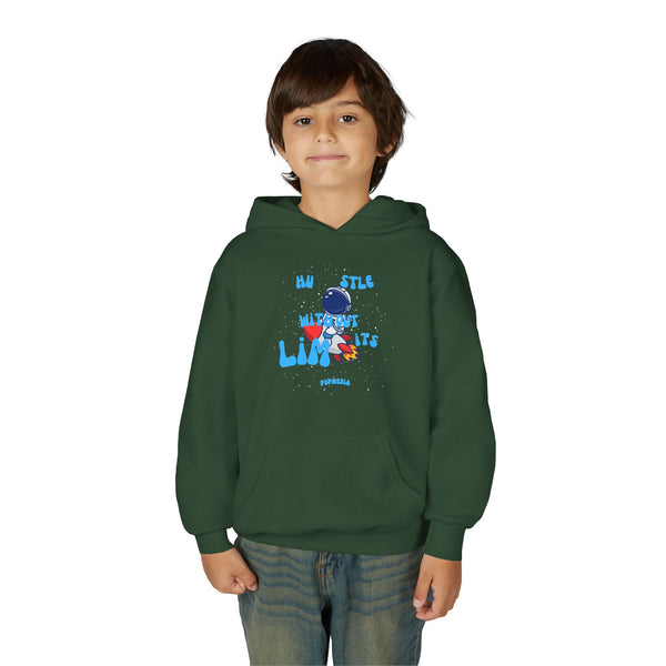 Hustle Mode (Kids) Youth Heavy Blend Hooded Hoodie - Without Limits