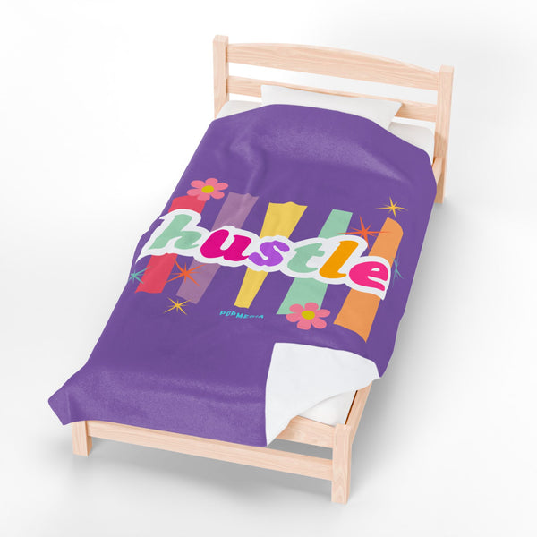 Hustle Mode Plush Blanket - Pastel Hustle