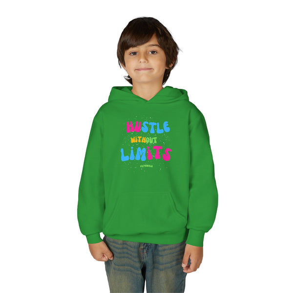 Hustle Mode Youth Heavy Blend Hooded Hoodie - Hustle Without Limits