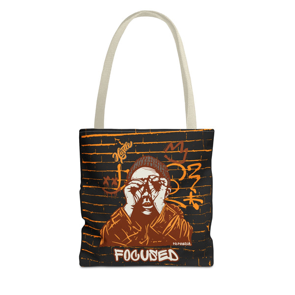Hustle Mode Tote Bag - Focused Brown Crown