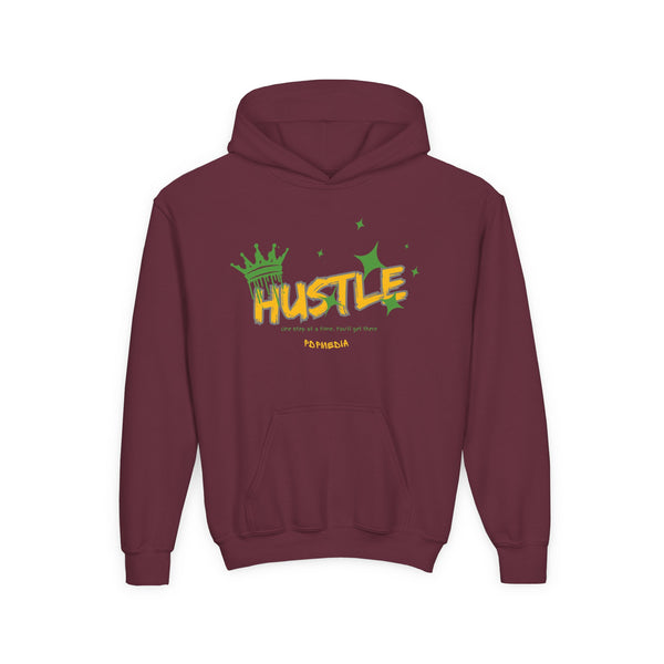 Hustle Mode (Kids) Youth Heavy Blend Hooded Hoodie - King Hustle