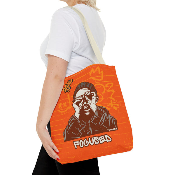 Hustle Mode Tote Bag - Focused Yellow Crown