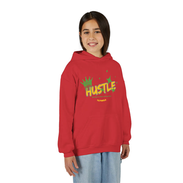 Hustle Mode (Kids) Youth Heavy Blend Hooded Hoodie - King Hustle