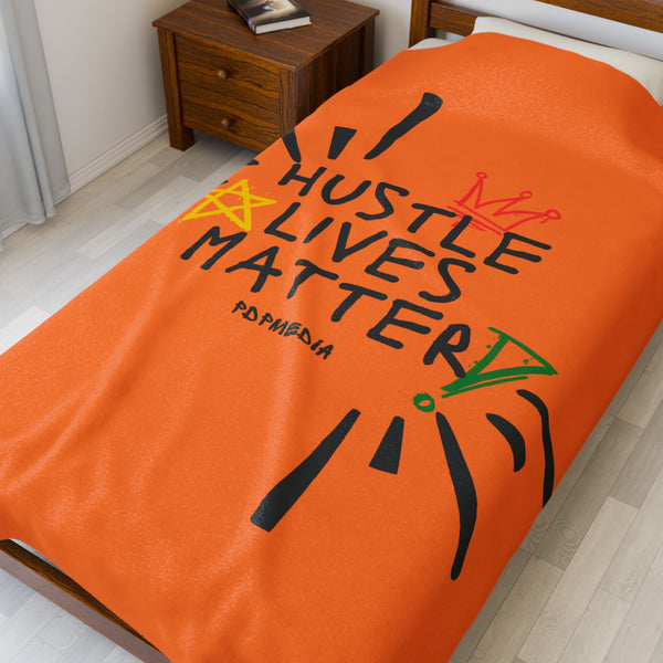 Hustle Mode Plush Blanket - Hustle Lives Matter
