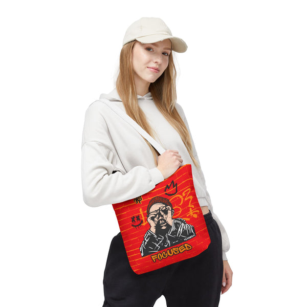 Hustle Mode Tote Bag - Focused Black Crown