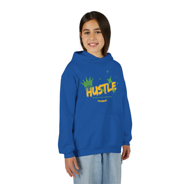 Hustle Mode (Kids) Youth Heavy Blend Hooded Hoodie - King Hustle
