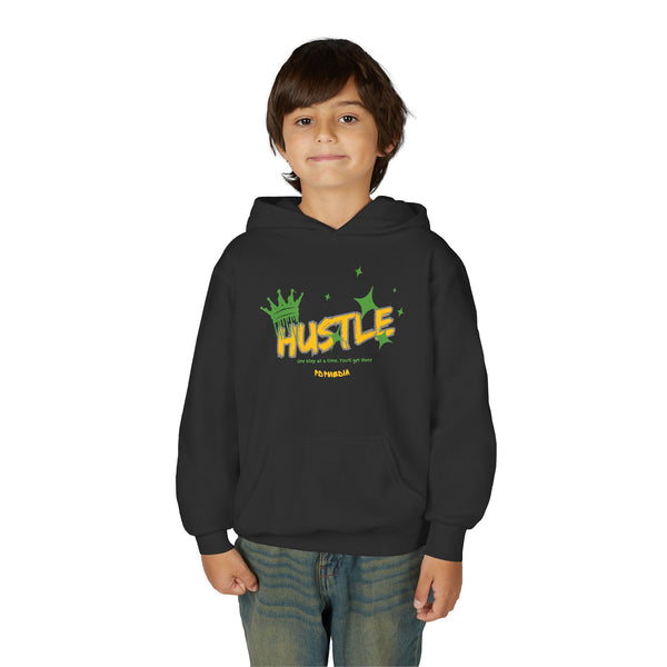 Hustle Mode (Kids) Youth Heavy Blend Hooded Hoodie - King Hustle