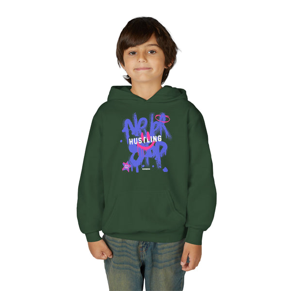 Hustle Mode (Kids) Youth Heavy Blend Hooded Hoodie - Never Stop
