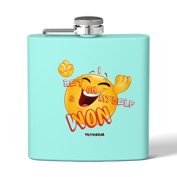 Flask, Hustle Mode - Stainless Steel 6oz (I Won)