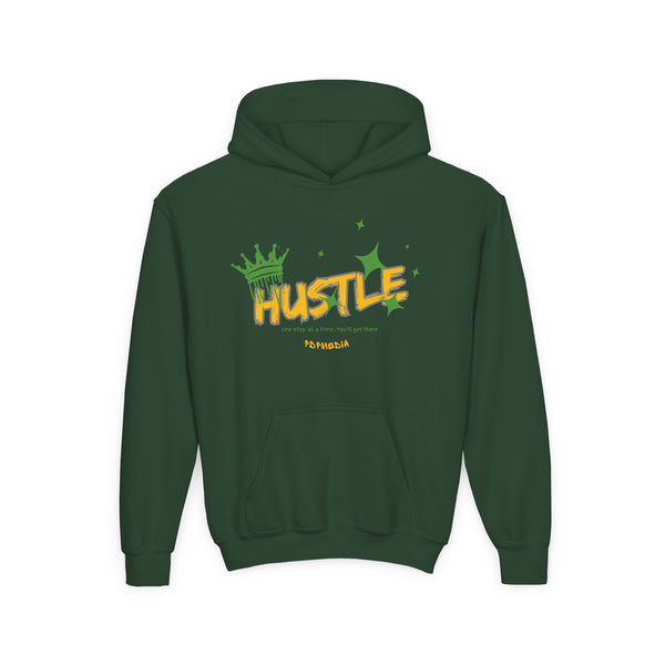 Hustle Mode (Kids) Youth Heavy Blend Hooded Hoodie - King Hustle