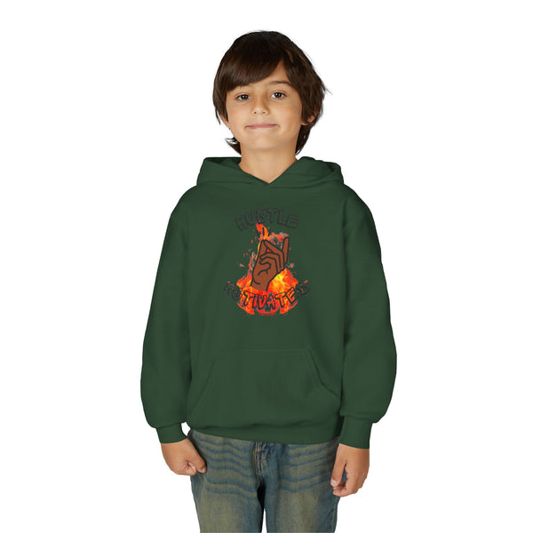 Hustle Mode (Kids) Youth Heavy Blend Hooded Hoodie - Activated