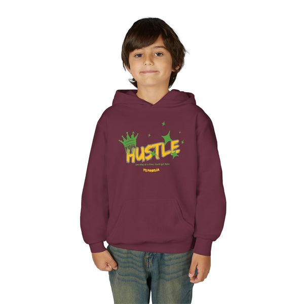 Hustle Mode (Kids) Youth Heavy Blend Hooded Hoodie - King Hustle
