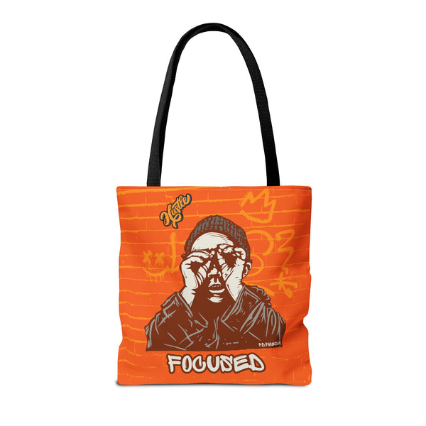 Hustle Mode Tote Bag - Focused Yellow Crown