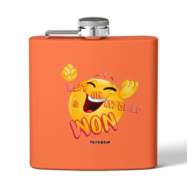 Flask, Hustle Mode - Stainless Steel 6oz (I Won)