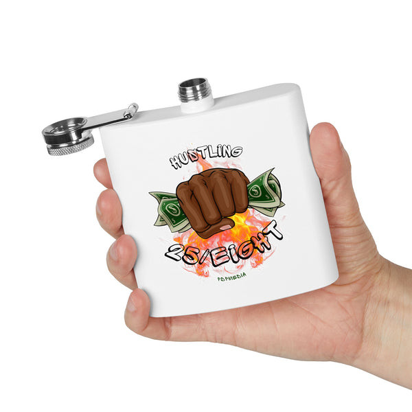 Flask, Hustle Mode - Stainless Steel 6oz (Hustling 25/Eight Black)