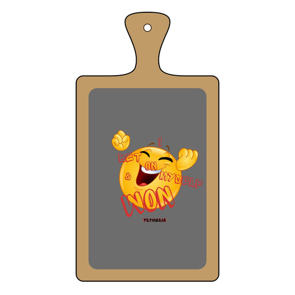 Charcuterie Board - Bet on Myself (Engraving) - Hosting Experience Upgrade Acacia Wood Slate Cheese Lovers Entertaining Statement Piece