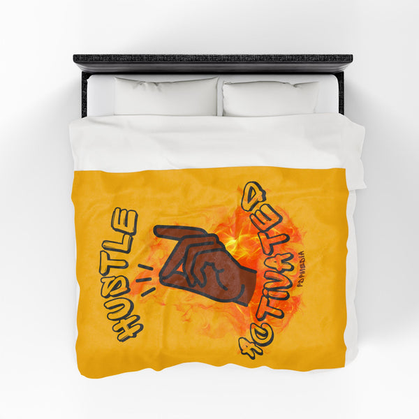 Hustle Mode Plush Blanket - Activated