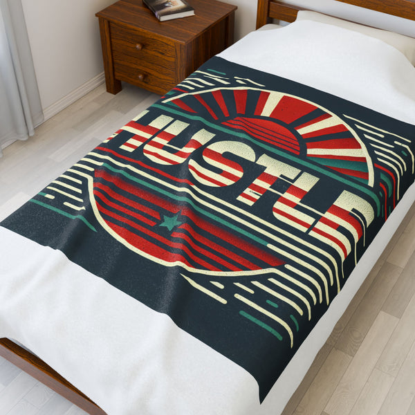 Hustle Mode Plush Blanket - Retro Sports
